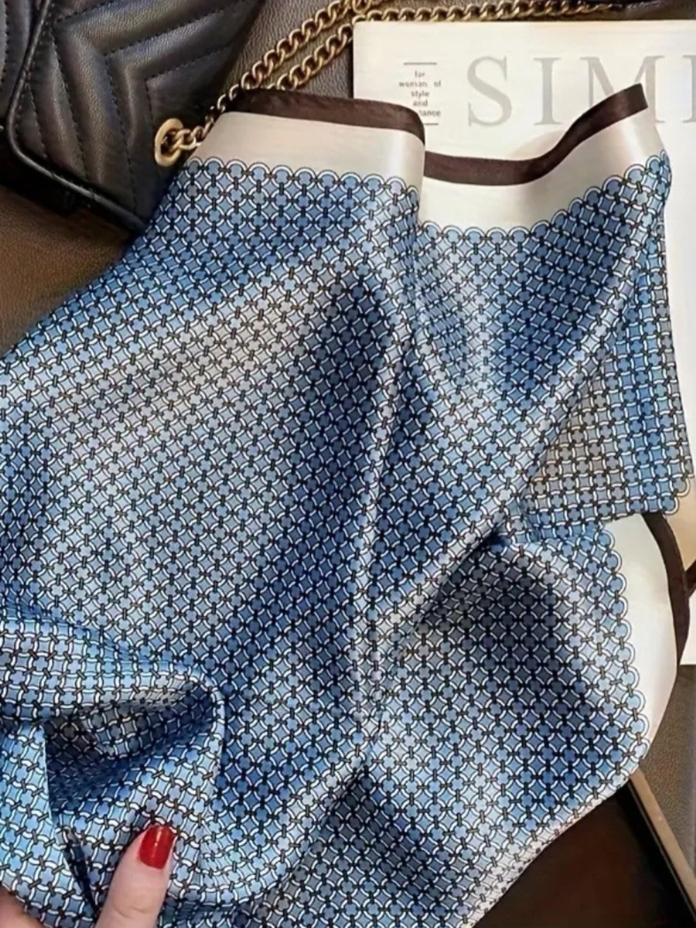 Blue Patterned Women’s  Stylish Design - Picture 3 of 4